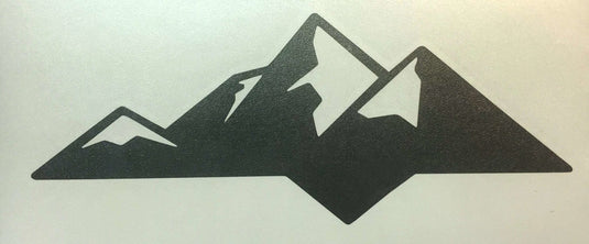 Premium Cast Matte Black Vinyl Decal Mountain for 2014-2026 Tundra Tailgate