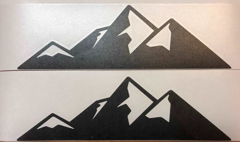 Load image into Gallery viewer, Premium Cast Matte Black Vinyl Decal Mountains for 2014-2021 Tundra Fenders
