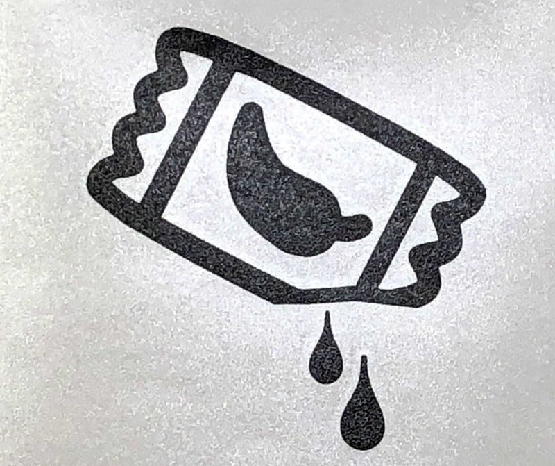 Load image into Gallery viewer, Premium Cast Matte Black Vinyl Taco Sauce Decal
