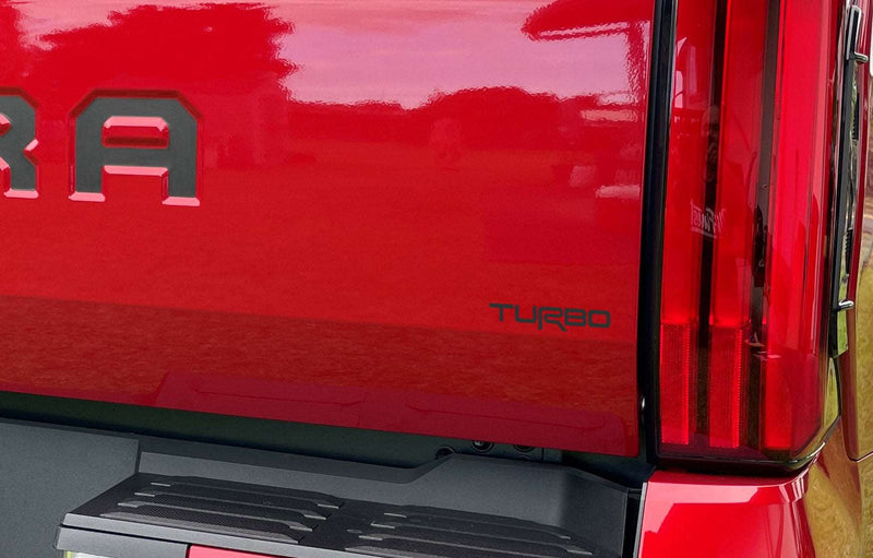 Load image into Gallery viewer, Premium Cast Matte Black Vinyl TURBO Decals
