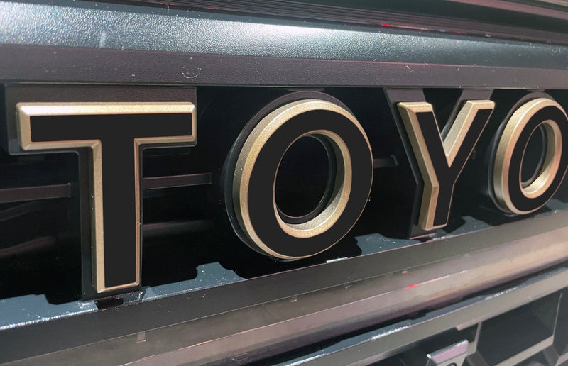Load image into Gallery viewer, Premium Cast Vinyl Decal Letter Inlays for 2015-2026 Tacoma TRD PRO Grille
