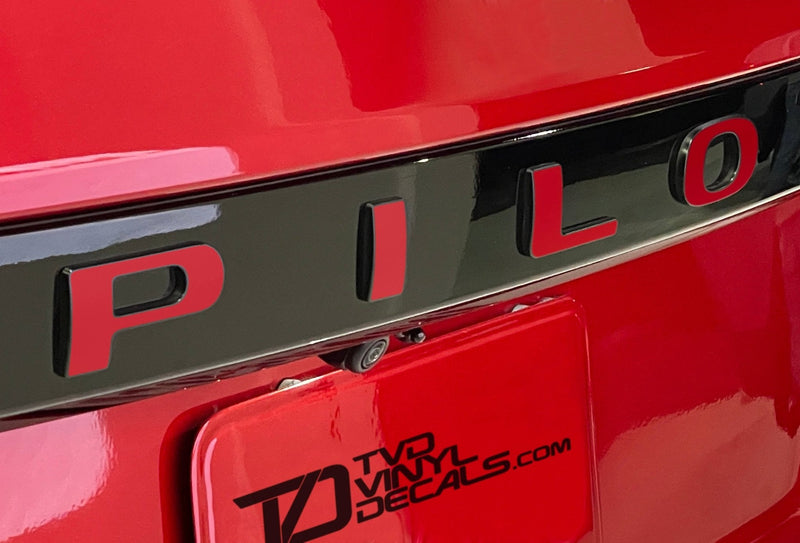 Load image into Gallery viewer, Premium Cast Vinyl Decal Letter Inlays for 2023-2026 Pilot Liftgate
