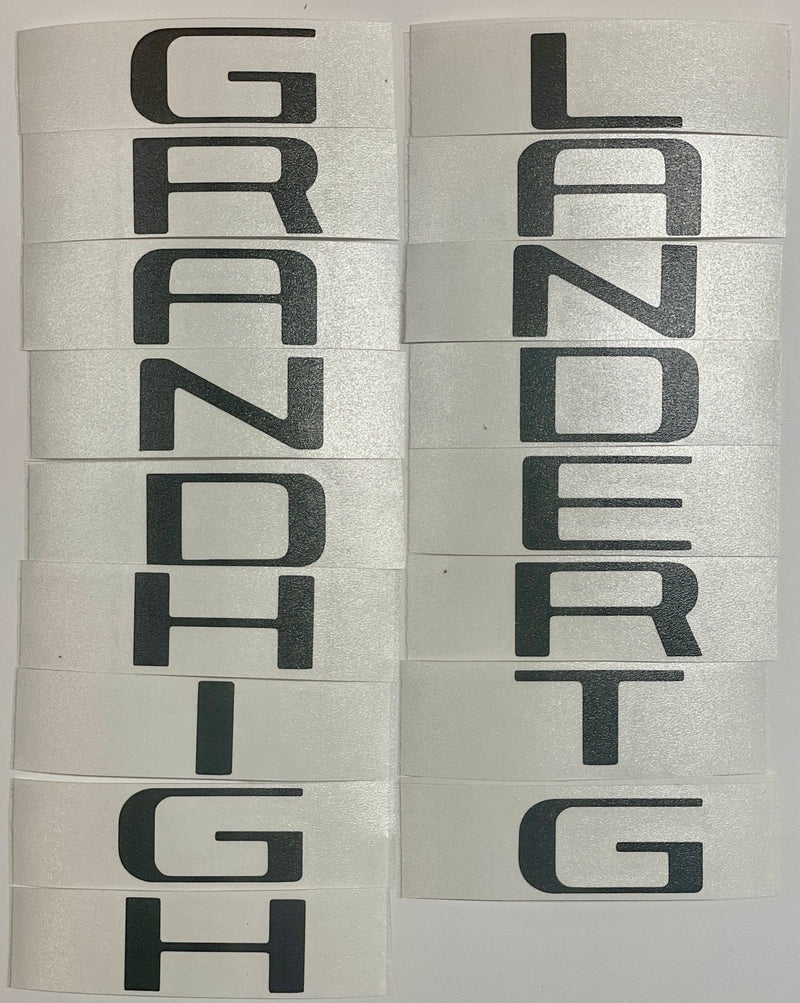 Load image into Gallery viewer, Premium Cast Vinyl Decal Letter Inlays for 2024-2026 Grand Highlander Liftgate
