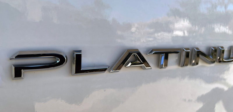 Load image into Gallery viewer, Premium Cast Vinyl Decal Letter Inlays for 2024-2026 Grand Highlander Platinum Emblem
