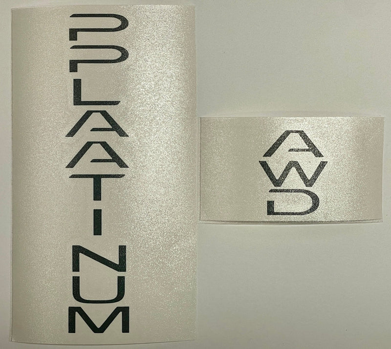 Load image into Gallery viewer, Premium Cast Vinyl Decal Letter Inlays for 2024-2026 Grand Highlander Platinum Emblem
