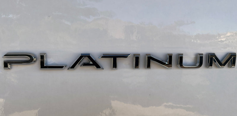 Load image into Gallery viewer, Premium Cast Vinyl Decal Letter Inlays for 2024-2026 Grand Highlander Platinum Emblem
