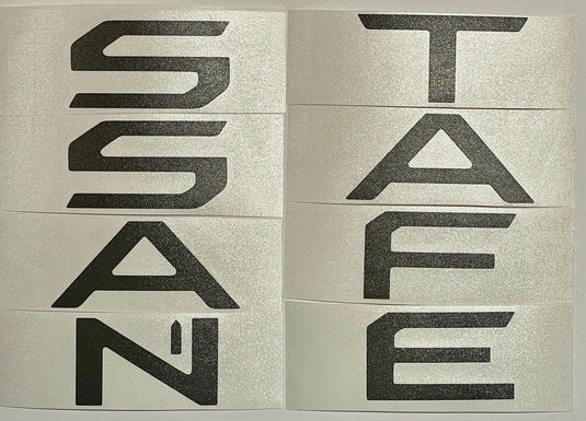 Premium Cast Vinyl Decal Letter Inlays for 2024-2026 Santa Fe Liftgate