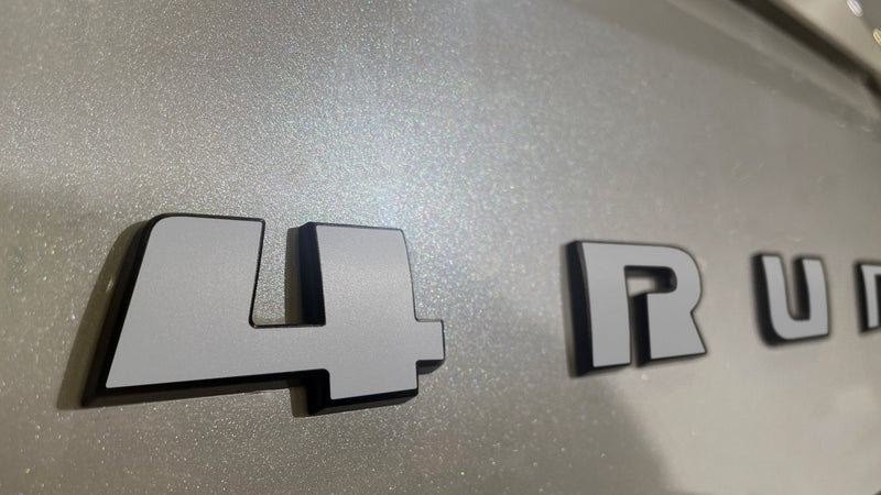 Load image into Gallery viewer, Premium Cast Vinyl Decal Letter Inlays for 2025+ 4Runner Liftgate Emblem
