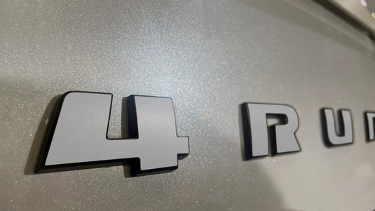 Premium Cast Vinyl Decal Letter Inlays for 2025+ 4Runner Liftgate Emblem