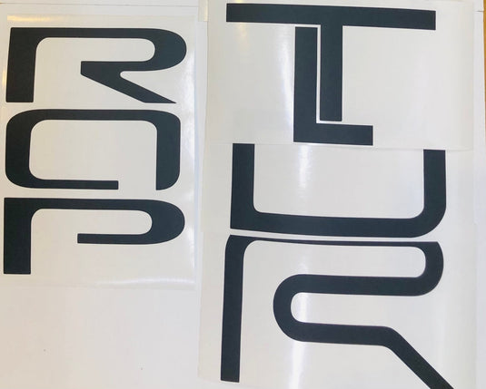 Premium Cast Vinyl Decal Letter Inlays for 2025+ 4Runner TRD Pro Liftgate