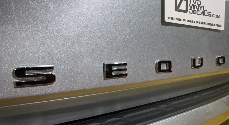 Load image into Gallery viewer, Premium Cast Vinyl Decal Letter Inserts for 2023-2026 Sequoia Liftgate
