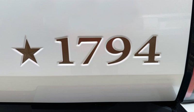 Load image into Gallery viewer, Premium Cast Vinyl Decal Letter Inserts for 2025-2026 Tundra 1794 Tailgate
