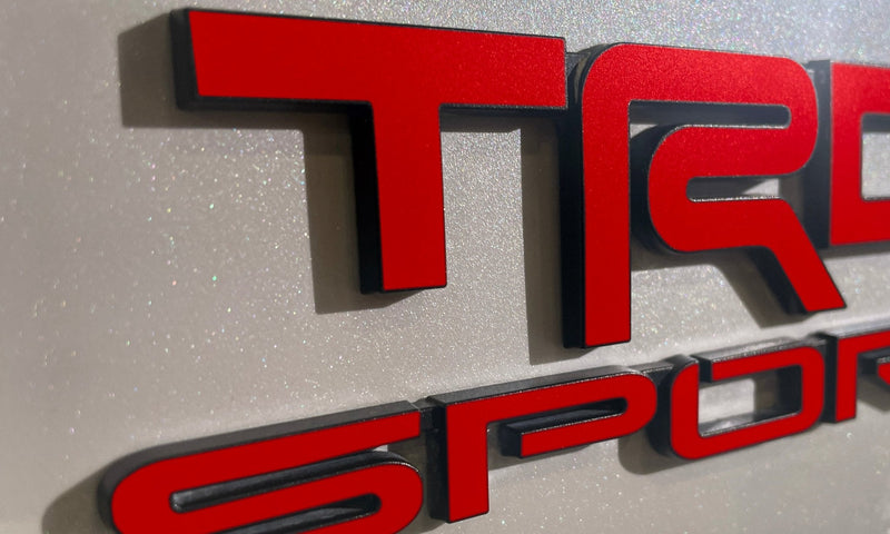 Load image into Gallery viewer, Premium Cast Vinyl Decal Letters for 2021-2026 4Runner TRD SPORT Emblems x2
