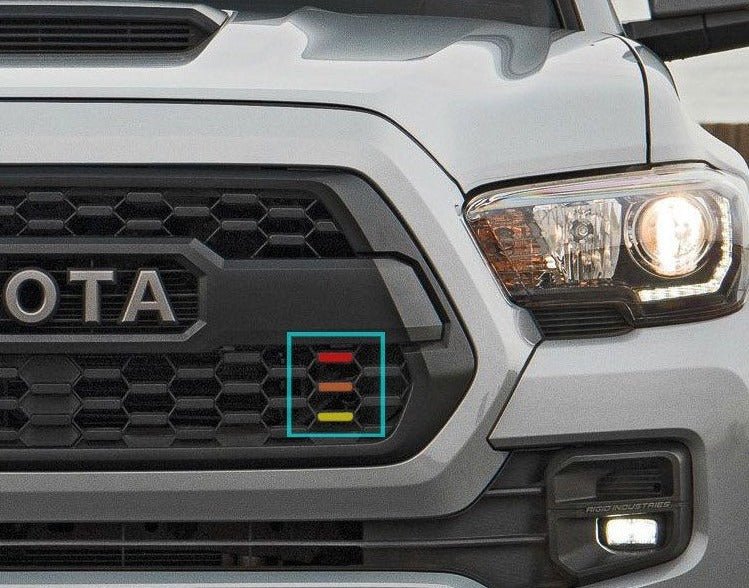 Load image into Gallery viewer, Premium Cast Vinyl Heritage Decals for 2017-2023 Tacoma TRD PRO Grille
