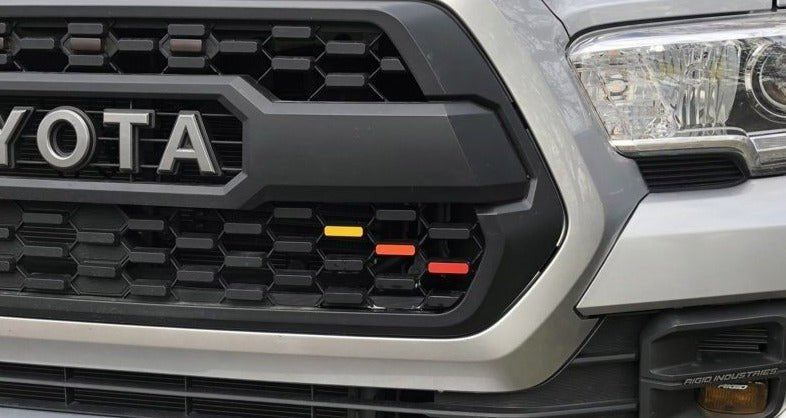 Load image into Gallery viewer, Premium Cast Vinyl Heritage Decals for 2017-2023 Tacoma TRD PRO Grille
