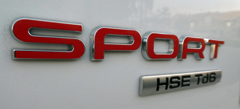 Load image into Gallery viewer, Premium Cast Vinyl Decal Letters for 2014-2022 Range Rover Sport Hood and Liftgate
