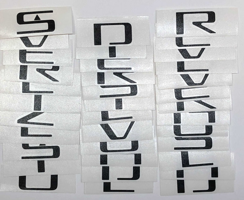 Load image into Gallery viewer, Premium Cast Vinyl Decal Letters for 2019-2025 Silverado Fender and Tailgate Emblems
