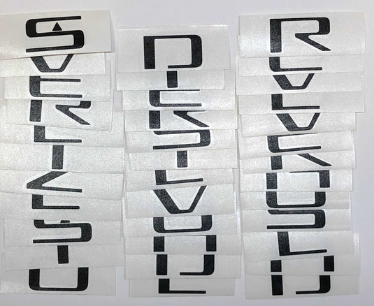 Premium Cast Vinyl Decal Letters for 2019-2025 Silverado Fender and Tailgate Emblems