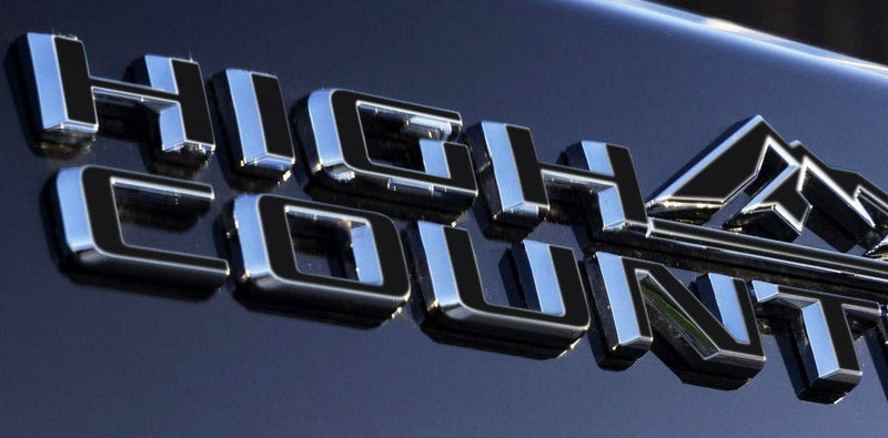 Load image into Gallery viewer, Premium Cast Vinyl Decal Letters for 2021-2026 Tahoe High Country Fender Emblems
