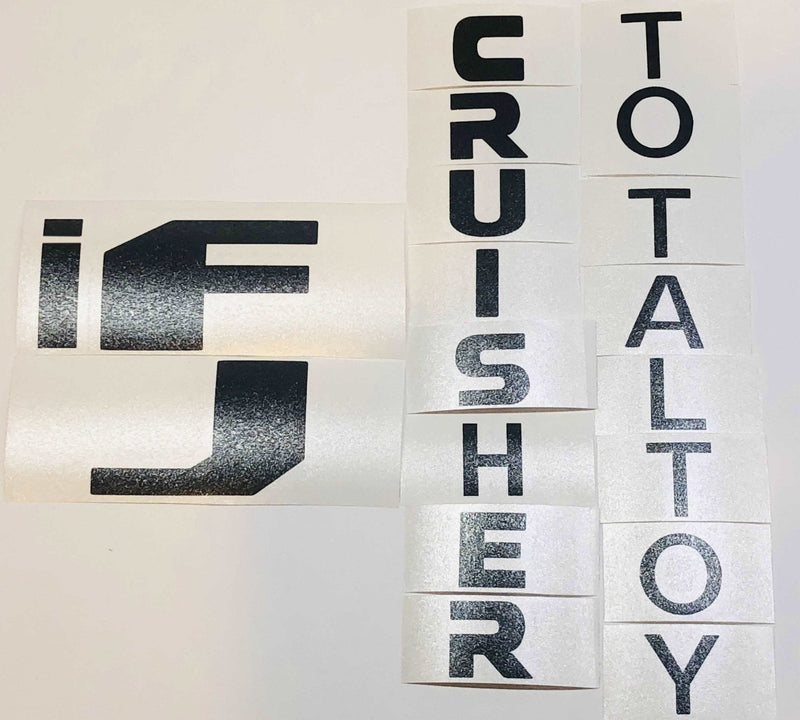 Load image into Gallery viewer, Premium Cast Vinyl Decal Letters for FJ Cruiser Rear Door Emblems
