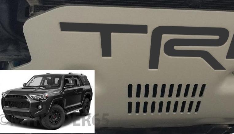Load image into Gallery viewer, Premium Cast Vinyl Decal Letter Inserts for 2015-2018 4Runner TRD Pro Skid Plate
