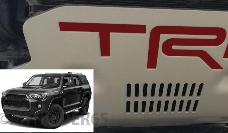 Load image into Gallery viewer, Premium Cast Vinyl Decal Letter Inserts for 2015-2018 4Runner TRD Pro Skid Plate
