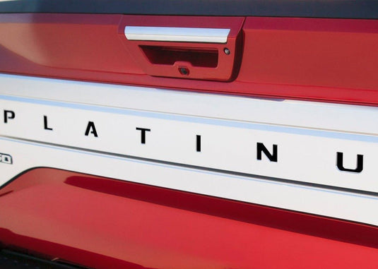 Premium Cast Vinyl Decal Letter Inserts for 2015-2020 F-150 PLATINUM Tailgate