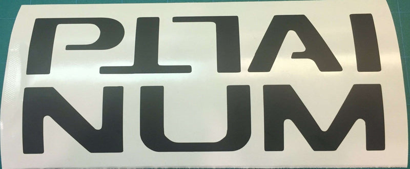 Load image into Gallery viewer, Premium Cast Vinyl Decal Letter Inserts for 2015-2020 F-150 PLATINUM Tailgate
