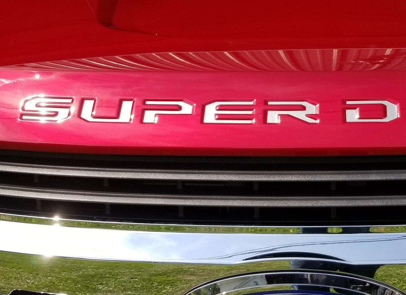 Load image into Gallery viewer, Premium Cast Vinyl Decal Letter Inserts for 2017-2026 SUPER DUTY Hood

