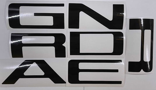 Premium Cast Vinyl Decal Letter Inserts for 2019-2026 Ranger Tailgate