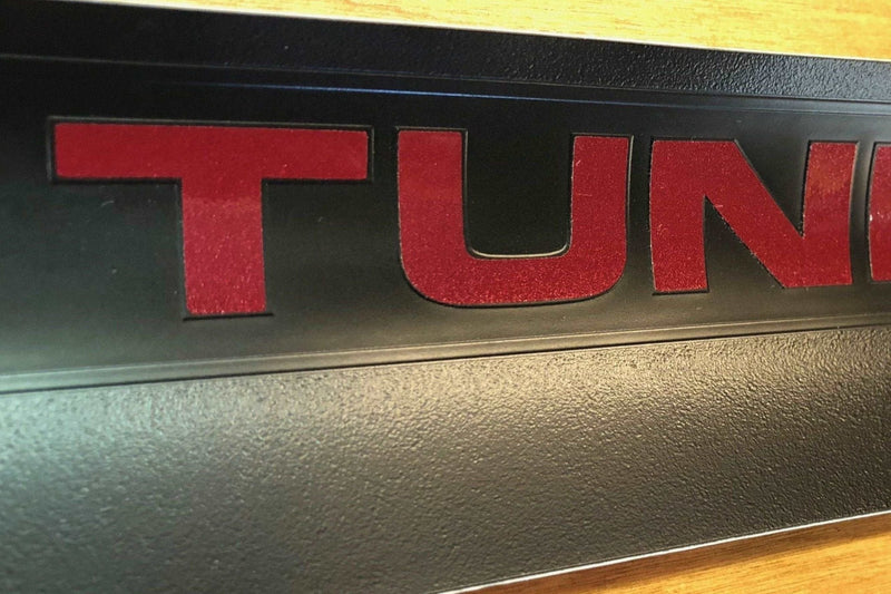Load image into Gallery viewer, Premium Cast Vinyl Decal Letter Inlays for 2007-2013 Tundra Front Door Sill Protectors x2

