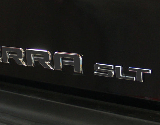 Premium Cast Vinyl Decal Letter Inlays for 2008-2018 SIERRA Doors and Tailgate
