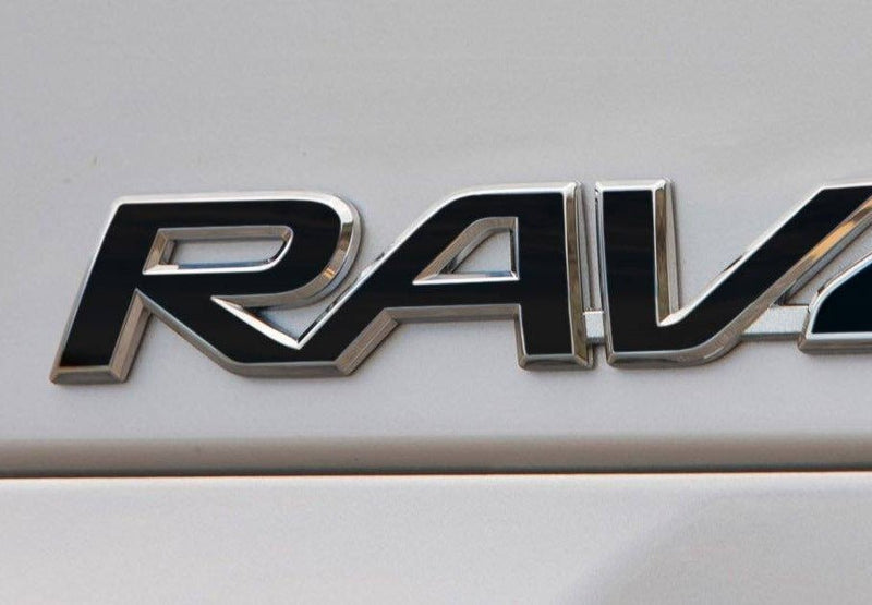 Load image into Gallery viewer, Premium Cast Vinyl Decal Letter Inlays for 2013-2025 RAV4 Rear Door
