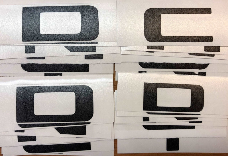 Load image into Gallery viewer, Premium Cast Vinyl Decal Letter Inlays for 2014-2022 Canyon Doors and Tailgate
