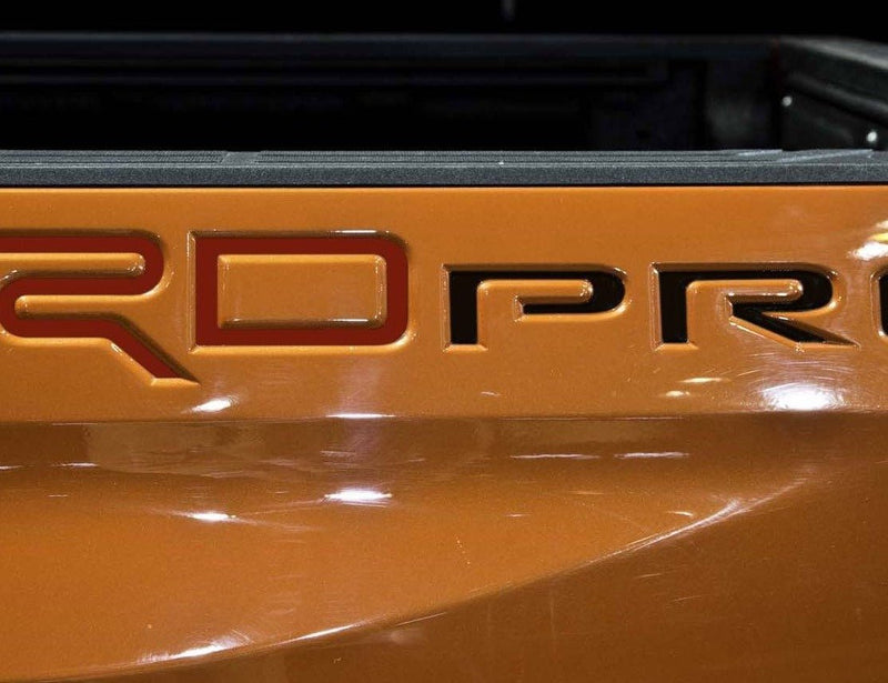 Load image into Gallery viewer, Premium Cast Vinyl Decal Letter Inserts for 2015-2021 Tundra TRD Pro Bedside Fenders x2
