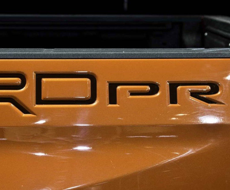Load image into Gallery viewer, Premium Cast Vinyl Decal Letter Inserts for 2015-2021 Tundra TRD Pro Bedside Fenders x2
