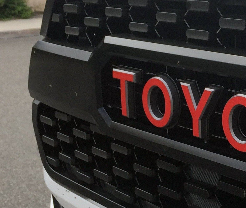Load image into Gallery viewer, Premium Cast Vinyl Decal Letter Inlays for 2015-2026 Tacoma TRD PRO Grille

