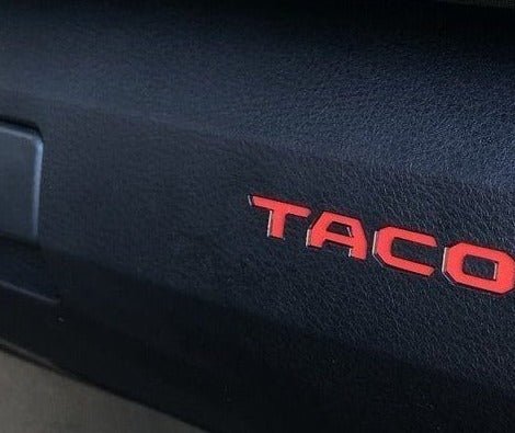 Load image into Gallery viewer, Premium Cast Vinyl Decal Letter Inserts for 2016-2023 Tacoma Glovebox
