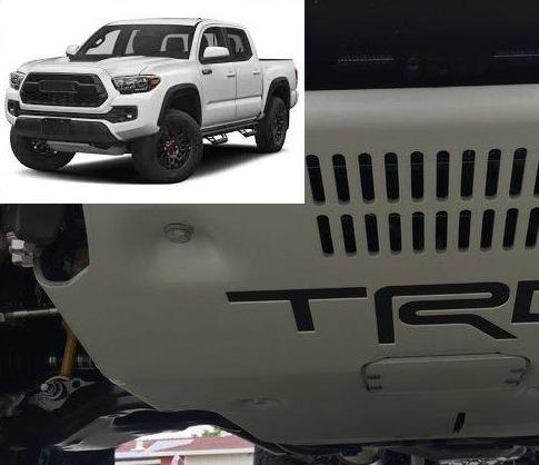 Load image into Gallery viewer, Premium Cast Vinyl Decal Letter Inserts for 2016-2023 Tacoma TRD Pro Skid Plate
