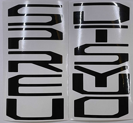 Premium Cast Vinyl Decal Letter Inserts for 2017-2026 SUPER DUTY Tailgate
