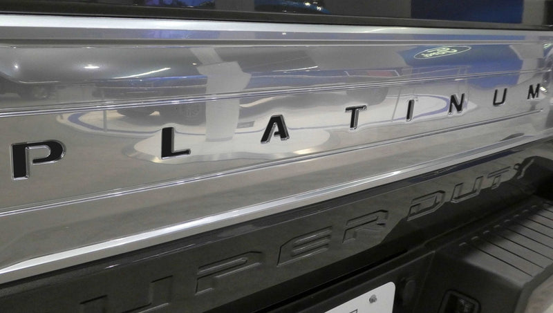 Load image into Gallery viewer, Premium Cast Vinyl Decal Letter Inserts for 2017-2024 F-250/F-350 PLATINUM Tailgate
