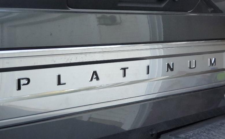 Load image into Gallery viewer, Premium Cast Vinyl Decal Letter Inserts for 2017-2024 F-250/F-350 PLATINUM Tailgate
