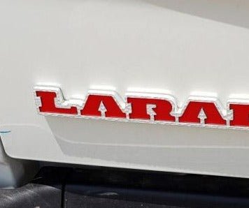Load image into Gallery viewer, Premium Cast Vinyl Decal Letter Inserts for 2019-2026 RAM LARAMIE Tailgate

