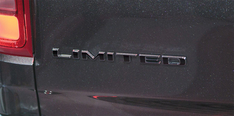 Load image into Gallery viewer, Premium Cast Vinyl Decal Letters for 2019-2025 RAM 1500 Limited Doors and Tailgate Emblems
