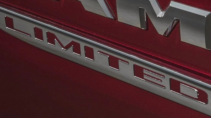 Load image into Gallery viewer, Premium Cast Vinyl Decal Letters for 2019-2025 RAM 1500 Limited Doors and Tailgate Emblems
