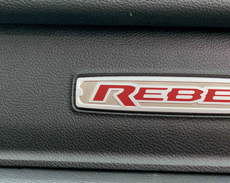Load image into Gallery viewer, Premium Cast Vinyl Decal Letter Inserts for 2019-2026 RAM REBEL Dashboard
