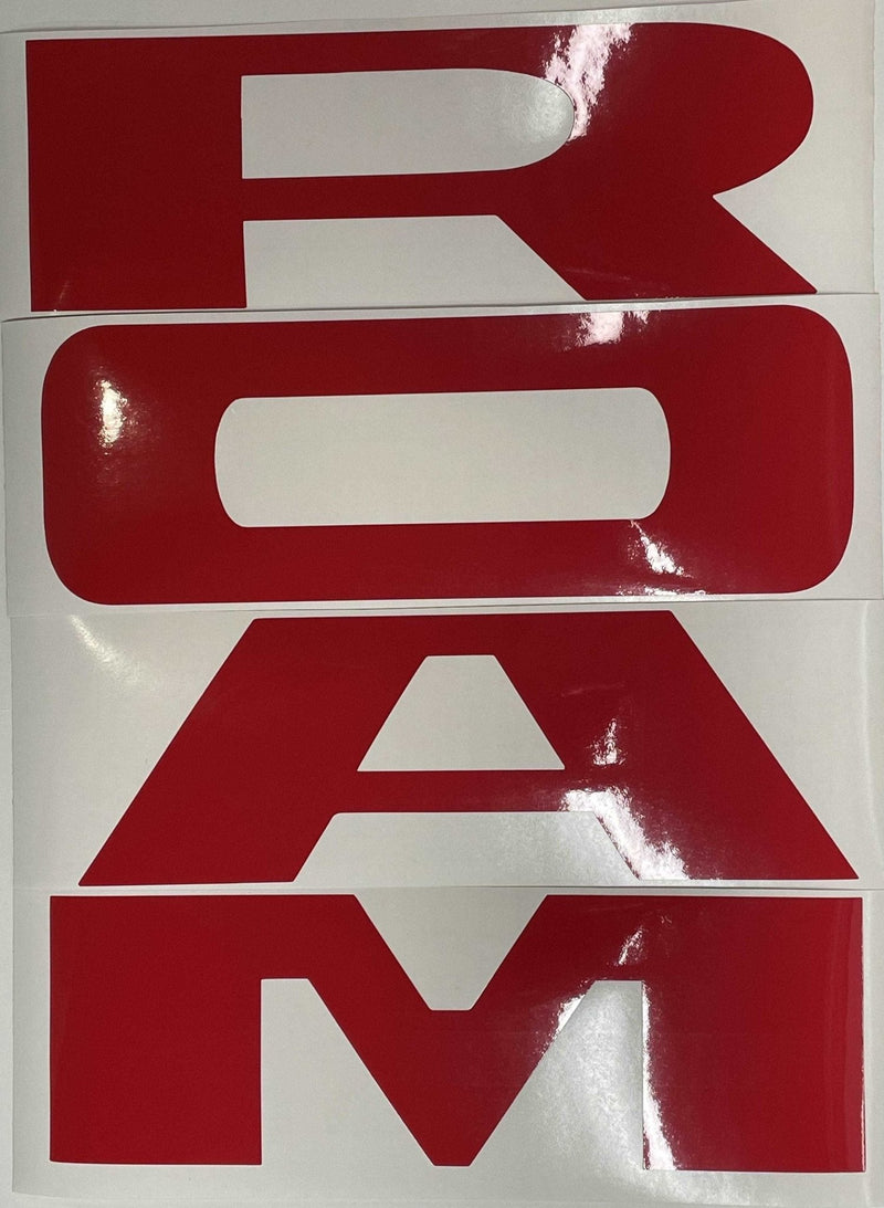 Load image into Gallery viewer, Premium Cast Vinyl Decal Letter Inlays for 2019-2024 RAM 1500 Rebel Tailgate
