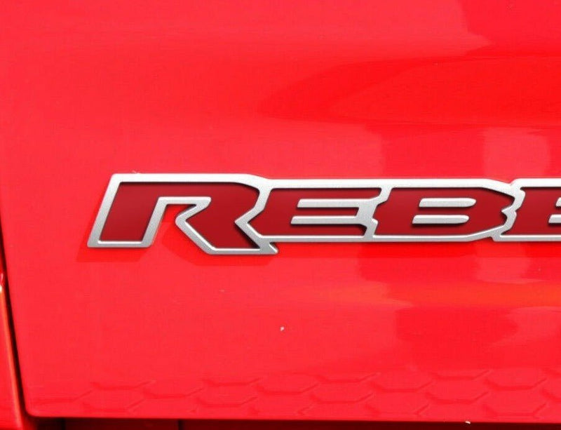 Load image into Gallery viewer, Premium Cast Vinyl Decal Letter Inlays for 2019-2026 RAM 1500/2500 Rebel Tailgate
