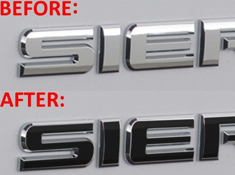 Load image into Gallery viewer, Premium Cast Vinyl Decal Letter Inlays for 2019-2026 SIERRA Doors and Tailgate
