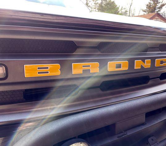 Load image into Gallery viewer, Premium Cast Vinyl Decal Letter Inlays for 2020-2026 Bronco/Bronco Sport Grille
